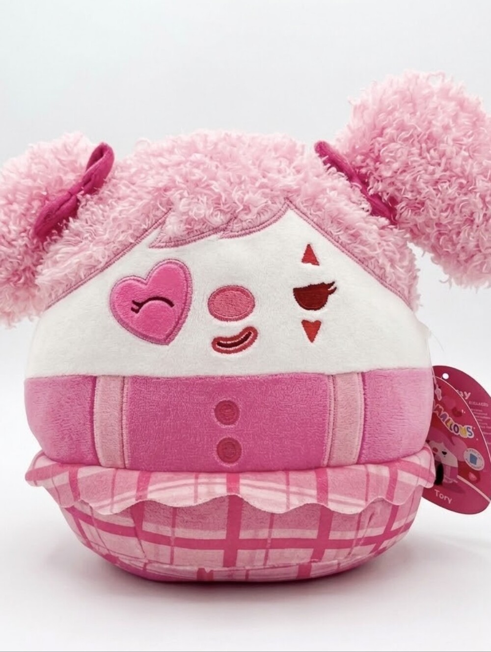 ❤️ TAYTAY 🤡8" Pink Girl Clown Heart Eye Pigtail Valentine 2025 Squishmallow NWT